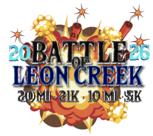Battle of Leon Creek: 20-Miles, 13.1, 10-Mile, 5K logo
