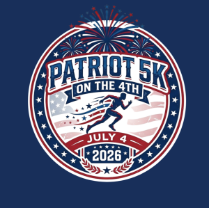 Patriots 5k on the 4th of July logo