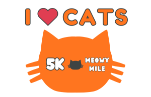 I Love Cats 5k & Meowy Mile logo