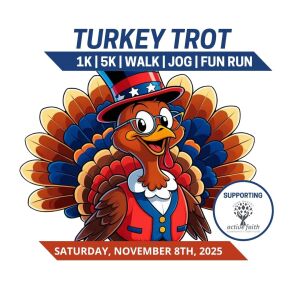 Turkey Trot Supporting Active Faith Food Pantry logo