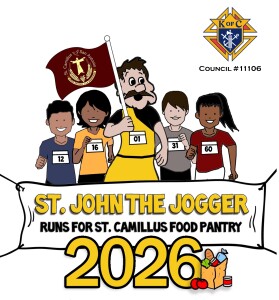 St. John the Jogger 5K & 1M Virtual Run/Walk for St. Camillus Food Pantry logo