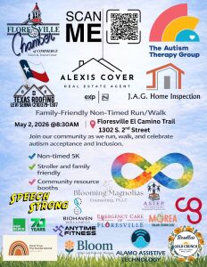 5K Autism Acceptance Run, walk, or roll — everyone belongs. logo