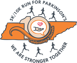 The Pjp 5K/10K Run for Parkinson's logo
