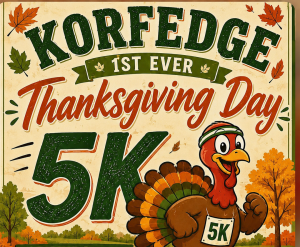 Korfedge Thanksgiving Day 5K logo
