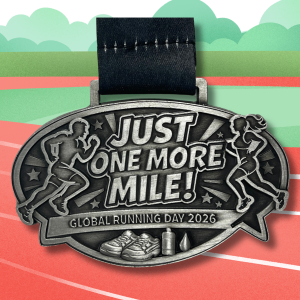 Just One More Mile Race 2026 | Global Running Day Virtual - Only $14! logo
