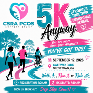 Pcos 5K Any Way logo