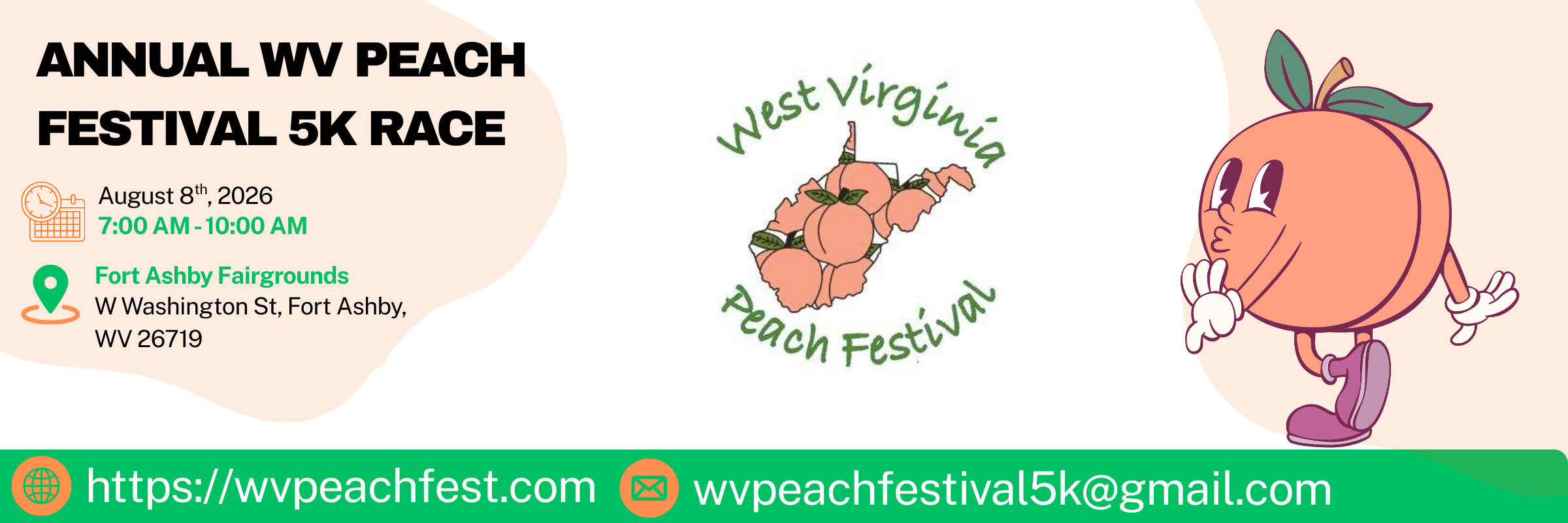 Annual WV Peach Festival 5k race