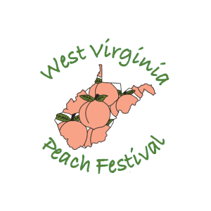 Annual WV Peach Festival 5k race logo