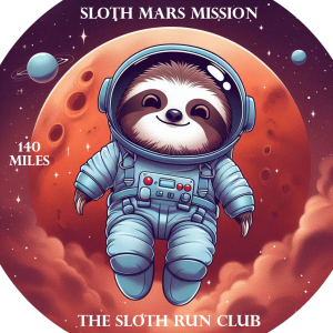 Sloth Mars Mission (140 Miles) logo