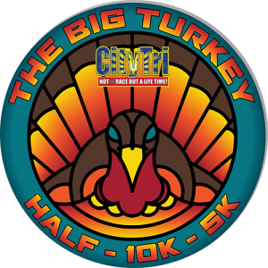 The Big Turkey Half Marathon, 10K, 5K races logo