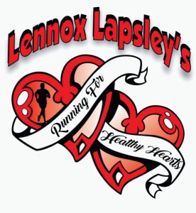 Lennox Lapsley's Running for Healthy Hearts logo