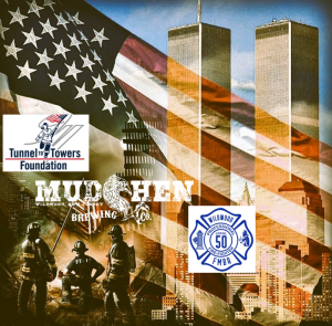 Mudhen Brewing Company and the Fmba Local 50 Present the Wildwood 9/11 Memorial Stair Climb logo