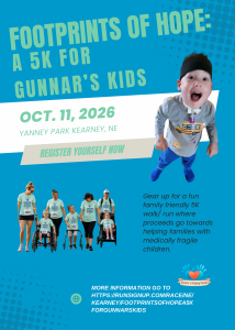 Footprints of Hope: A 5K for Gunnar’s Kids logo