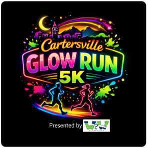 Cartersville Glow Run 5K & 1M logo