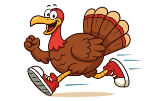 Poultry in Motion; Waco Thanksgiving Day Turkey Trot 5K and 1K Run/Walk logo