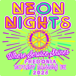 Fredonia Rotary Ramble - Glow Run logo