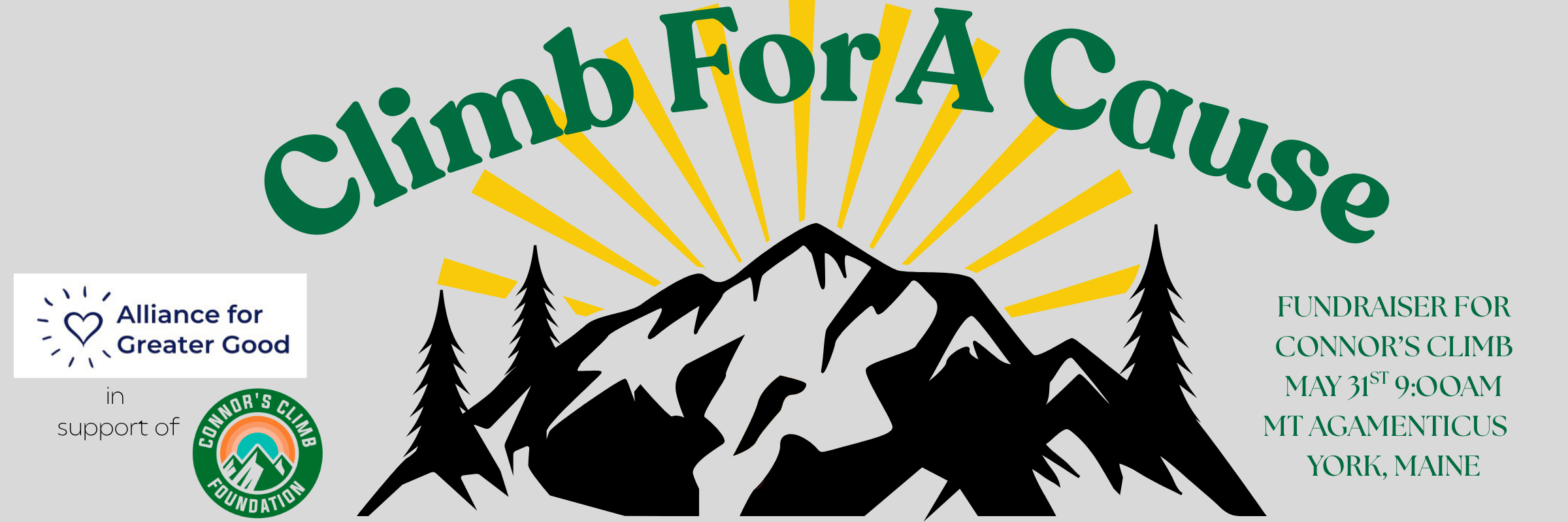 CLIMB FOR A CAUSE - HOSTED BY ALLIANCE FOR GREATER GOOD