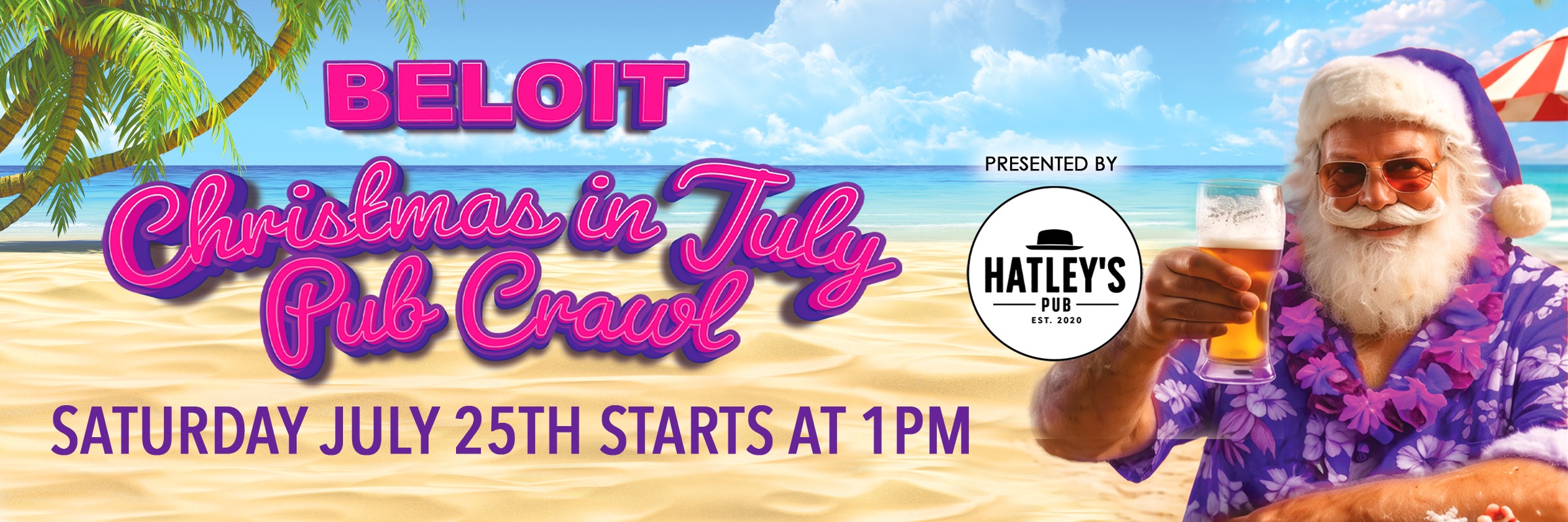 Christmas in July Pub Crawl