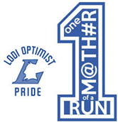 Lodi Optimist ONE MOTHER OF A RUN logo