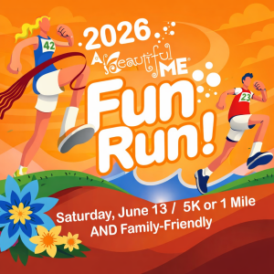 "Bacon & Bubbles" 5K or 1 Mile to support A BEAUTIFUL ME® logo
