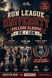 Run League University: College Classic 5K & 10K logo