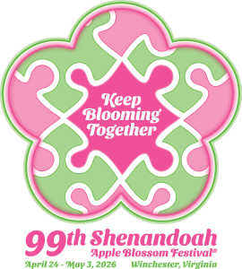 Apple Blossom Valley Health 10K and Shenandoah Valley Orthodontics Kids' Bloomin' Mile logo