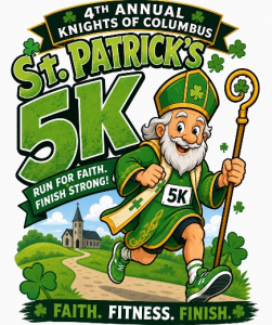 Knights of Columbus St Patrick 5K Run logo