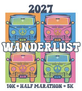 Wanderlust Half Marathon, 10k, 5k logo