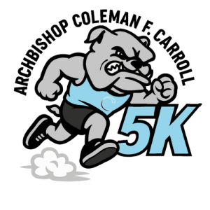 Bulldog 5K Run/Walk Archbishop Coleman F. Carroll High School logo