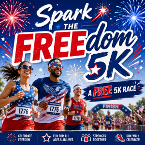 Spark the FREEdom 5K and 3k Run / Walk logo