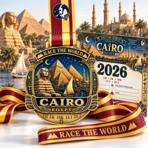 Cairo, Egypt Virtual Race – Run or Walk Anytime | 1M, 5K, 10K, 13.1 & 26.2 logo