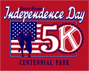 Batavia Kiwanis Independence Day 5k logo