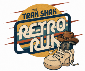The Trak Shak Retro Run 5K logo