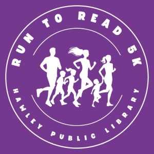 Hawley Public Library Run to Read 5K logo