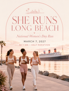 She Runs Long Beach - National Women's Day Run 5K • 10K • Half Marathon logo