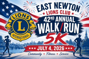 East Newton Lion's Club 5k Run/Walk logo