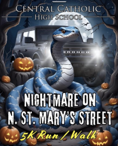 Nightmare on N. St. Mary’s Street 5k Run/ Walk logo