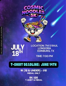 Cosmic Noodles 5k logo