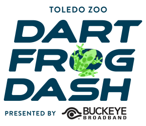 Toledo Zoo Dart Frog Dash presented by Buckeye Broadband logo
