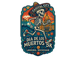 Capital City Dia de Los Muertos 5k Run/Walk/Roll logo
