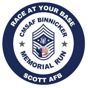 Scott Afb - Cmsaf Binnicker Memorial Run - Race at Your Base logo