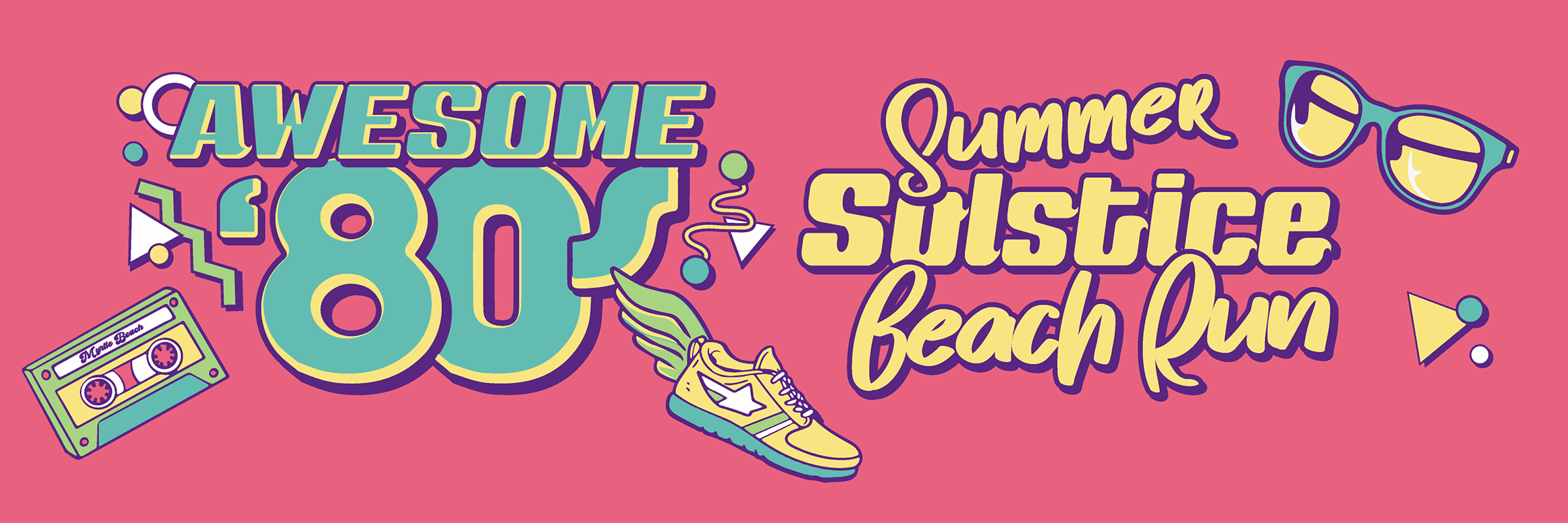 Awesome 80s Summer Solstice Beach Run presented by Moe Moon's