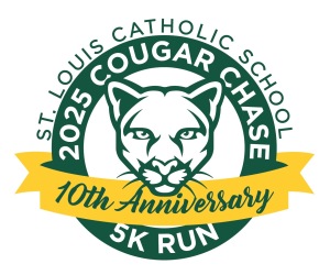 St. Louis Catholic School Anniversary Cougar Chase 5K Run/Walk logo
