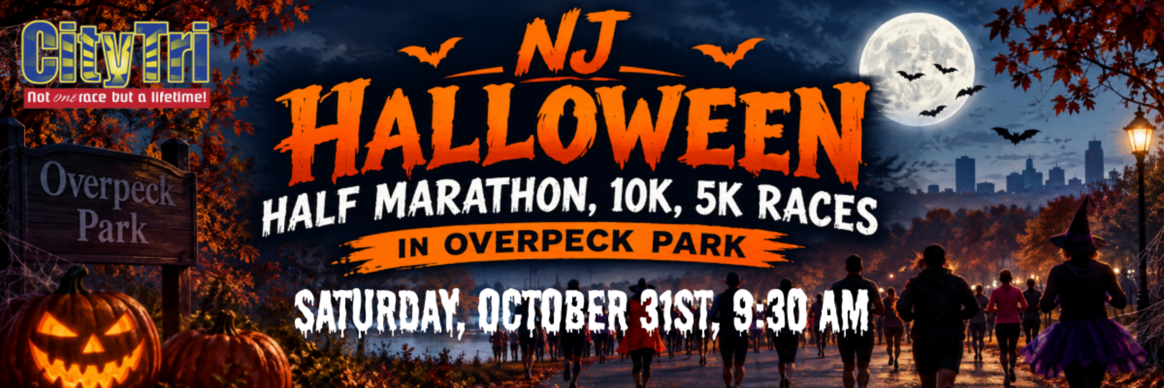 The NJ Halloween Half Marathon, 10K, and 5K