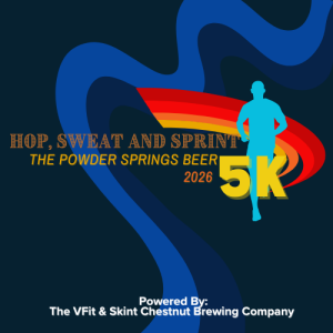 Hop, Sweat and Sprint: The Powder Springs Beer 5K logo