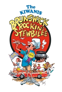 The Kiwanis Brunswick Rockin’ Stewbilee 5k logo