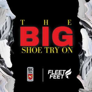 Fleet Feet's Big Shoe Try-On x Rfb logo