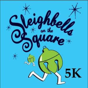 Sleighbells on the Square 5K logo