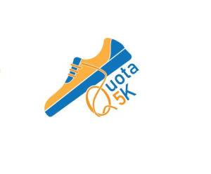 Quota of Indiana "Running for the Gold" 5K logo