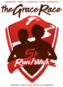 Rainbow Trail Lutheran Camp's Grace Race 5k logo